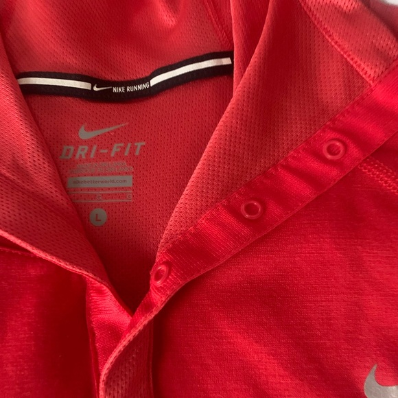 Nike Dri Fit pullover with snap front closure womens L - Picture 4 of 12